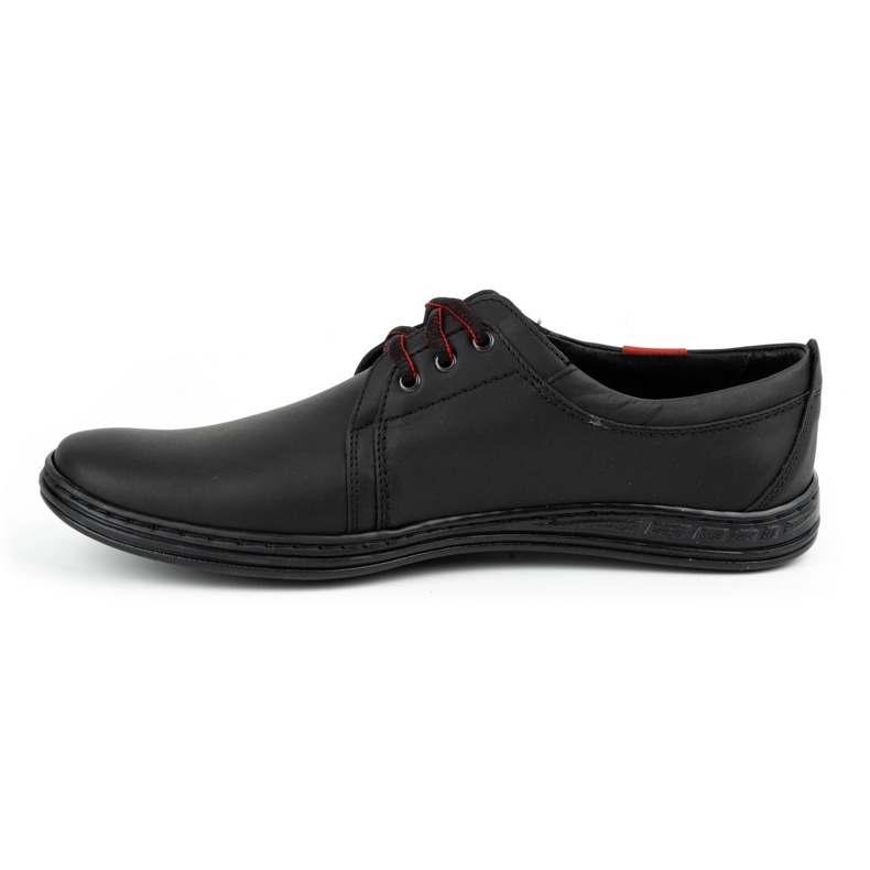 Polbut Zapato casual hombre piel cordones 343H negro 1