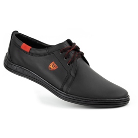 Polbut Zapato casual hombre piel cordones 343H negro 2