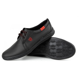 Polbut Zapato casual hombre piel cordones 343H negro 4