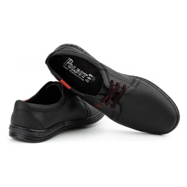 Polbut Zapato casual hombre piel cordones 343H negro 5