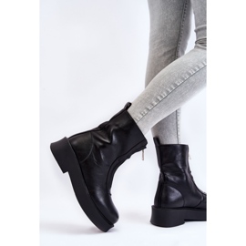BM Botas De Mujer Con Cremallera En La Plataforma Negro Laretto 2
