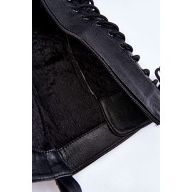 BM Botas Bov De Mujer Con Riñón Con Cordones Negro Lillien 8