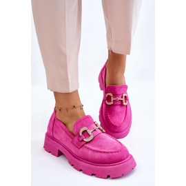 PS1 Zapatos Mujer Plataforma Ante Rosa Deira rosado 4
