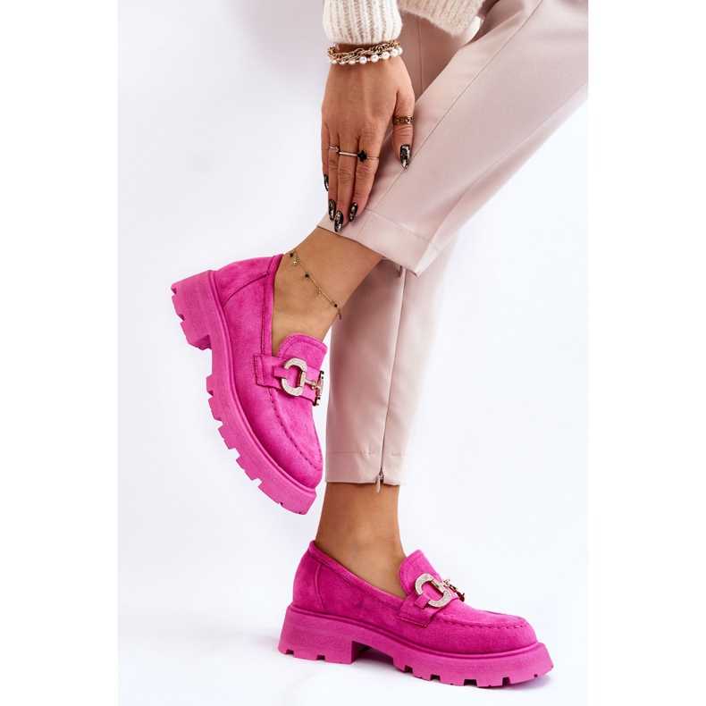 PS1 Zapatos Mujer Plataforma Ante Rosa Deira rosado 2