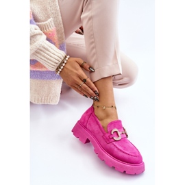 PS1 Zapatos Mujer Plataforma Ante Rosa Deira rosado 5