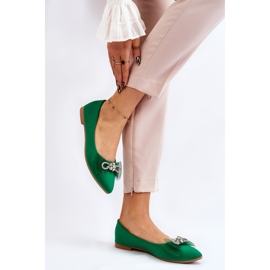 PS1 Bailarinas De Mujer A Punta Con Lazo Decorativo Verde Luminoso 3