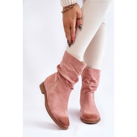 PG1 Botas Altas Mujer Ante Rosa Venis rosado 1