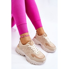 PG1 Zapatos deportivos clásicos en plataforma Bowie beige 6