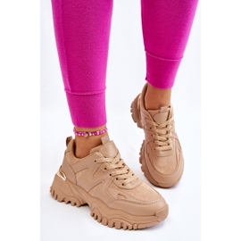 PG1 Zapatos deportivos clásicos en una plataforma Bowie beige oscuro 5