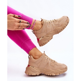 PG1 Zapatos deportivos clásicos en una plataforma Bowie beige oscuro 8