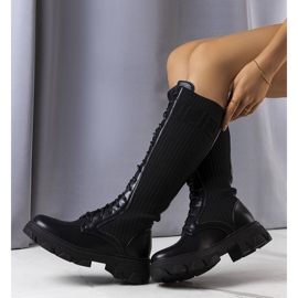 BM Botas negras con cordones de Montis negro 1 BM Botas negras con cordones de Montis negro 1