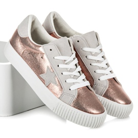 Wilady Zapatillas Con Una Estrella rosado 1