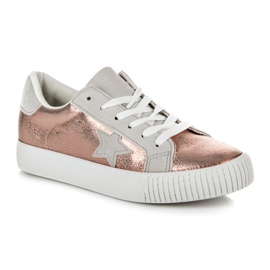 Wilady Zapatillas Con Una Estrella rosado 2