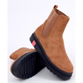Botines Chelsea de suela alta camel NS139P Camel marrón 3