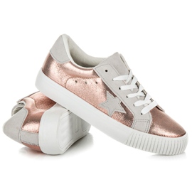 Wilady Zapatillas Con Una Estrella rosado 4