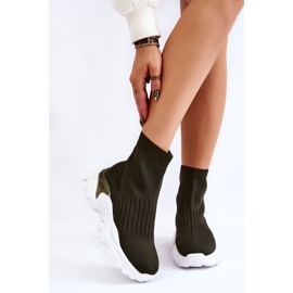 Deportivas Mujer Calcetín Alto Verde Jovie 1