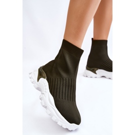 Deportivas Mujer Calcetín Alto Verde Jovie 2
