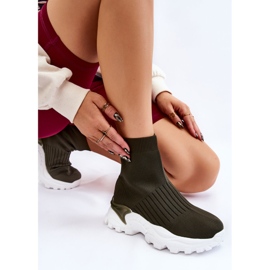 Deportivas Mujer Calcetín Alto Verde Jovie 5