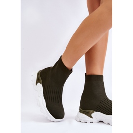 Deportivas Mujer Calcetín Alto Verde Jovie 4