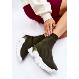 Deportivas Mujer Calcetín Alto Verde Jovie 6
