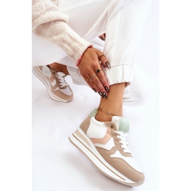 PG1 Deportivas Mujer Cuña Blancas Y Beige Neva blanco 5