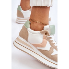 PG1 Deportivas Mujer Cuña Blancas Y Beige Neva blanco 4
