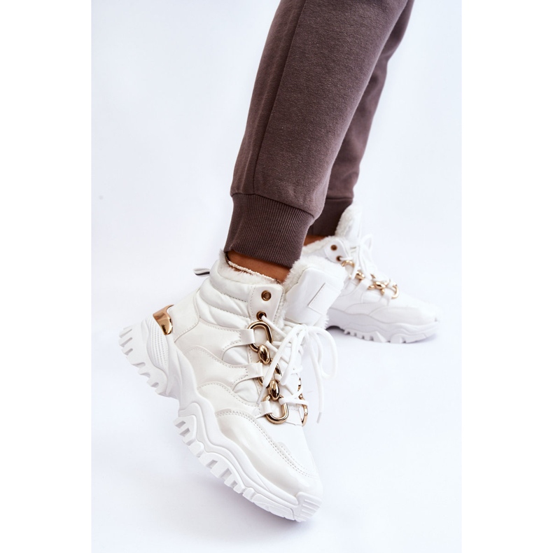 Botas Deportivas Con Aislamiento Para Mujer Trappers Con Cordones Blanco Bastini 2 Botas Deportivas Con Aislamiento Para Mujer Trappers Con Cordones Blanco Bastini 2