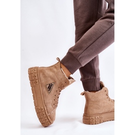 PM1 Zapatillas Altas De Ante Con Aislamiento Beige Evren 3