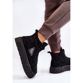 PM1 Zapatillas altas de ante con aislamiento negro Evren 4