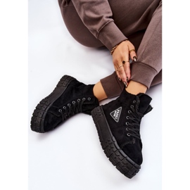 PM1 Zapatillas altas de ante con aislamiento negro Evren 9