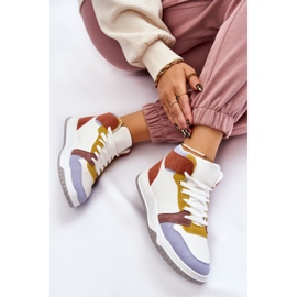 BM Deportivas Altas Mujer Sneakers Multicolor Rumor blanco violeta 6