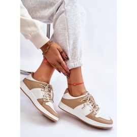 BM Zapatillas Mujer Clásicas Doble Cordones Blanco-Beige Jella 5