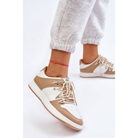 BM Zapatillas Mujer Clásicas Doble Cordones Blanco-Beige Jella 3