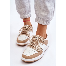 BM Zapatillas Mujer Clásicas Doble Cordones Blanco-Beige Jella 4