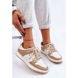 BM Zapatillas Mujer Clásicas Doble Cordones Blanco-Beige Jella 7