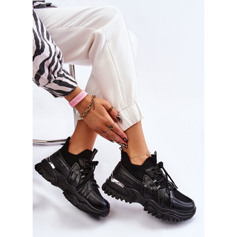 BM Zapatillas Deportivas Mujer Calcetín Slip-On Negro Berna 1 BM Zapatillas Deportivas Mujer Calcetín Slip-On Negro Berna 1