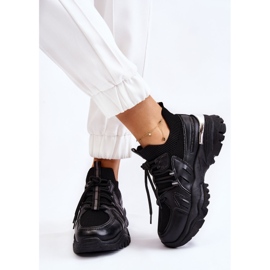 BM Zapatillas Deportivas Mujer Calcetín Slip-On Negro Berna 6