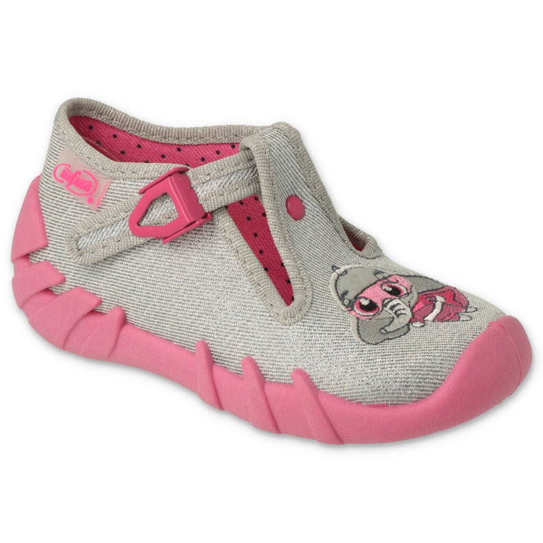 Befado zapatos niño veloz 110N454 rosado plata 1