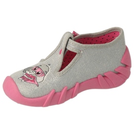 Befado zapatos niño veloz 110N454 rosa plata 4