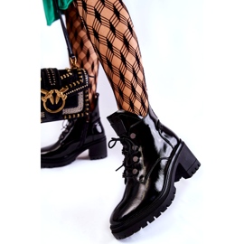 Vinceza Botas Lacadas Cálidas Con Cordones Negro Ragnhild 1 Vinceza Botas Lacadas Cálidas Con Cordones Negro Ragnhild 1