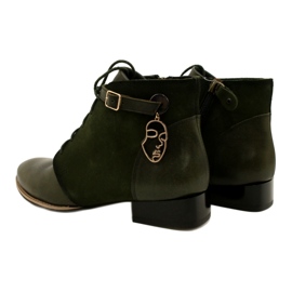 Botas de piel mujer Maciejka 5743A-09 Botas verdes 5
