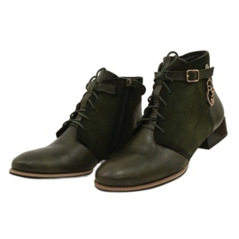 Botas de piel mujer Maciejka 5743A-09 Botas verdes 10