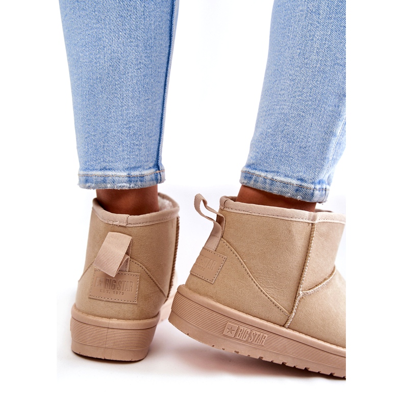 Botas de nieve con aislamiento para mujer Big Star KK274290 Beige 2