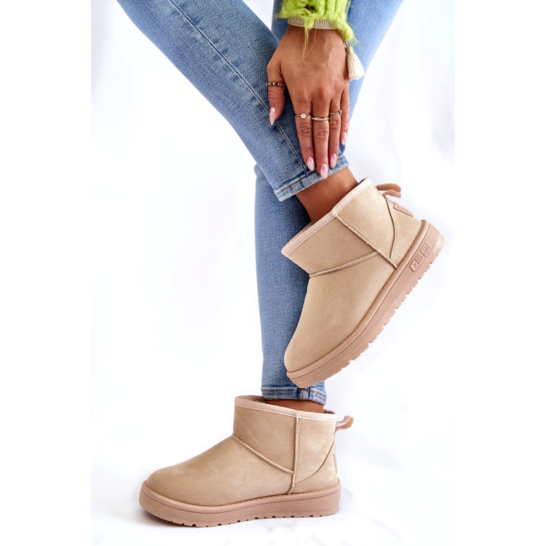 Botas de nieve con aislamiento para mujer Big Star KK274290 Beige 4