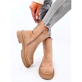 Botas Bobbie L.KHAKI de ante beige 1
