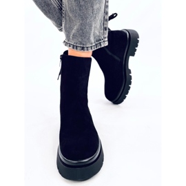 Botas Bobbie de ante negro 1