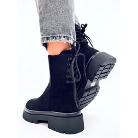 Botas Bobbie de ante negro 3