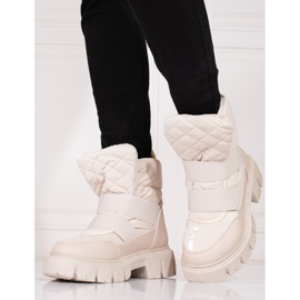 Botas de nieve mujer Shelovet beige 1