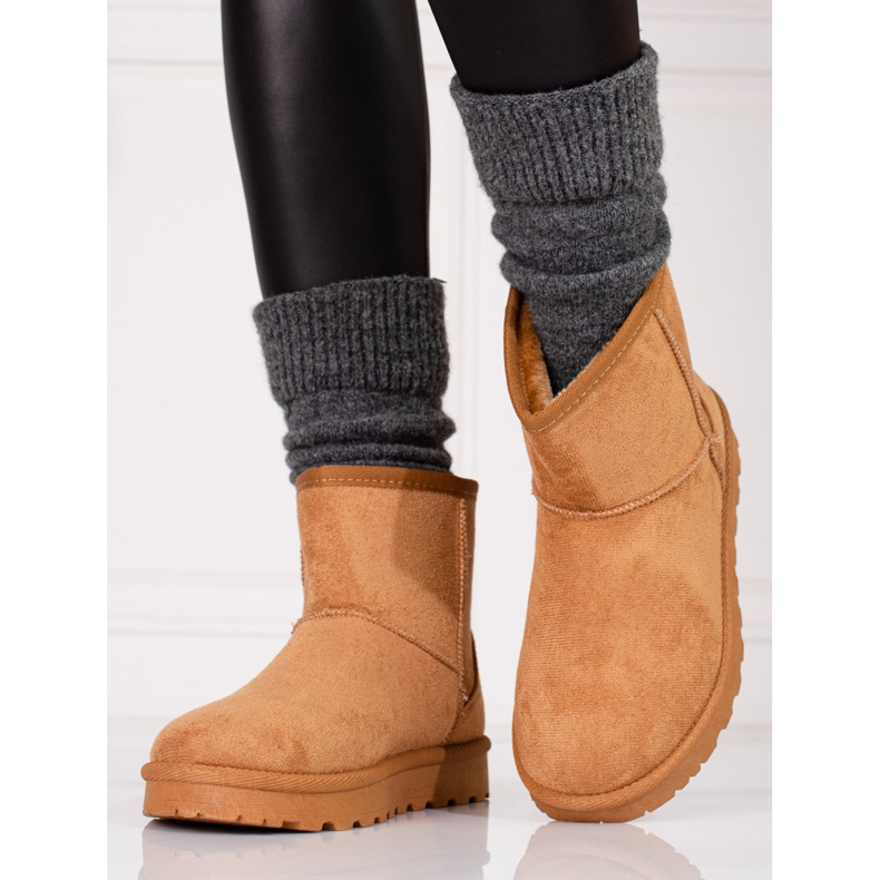 Botas de nieve de mujer Shelovet marrones marrón 1