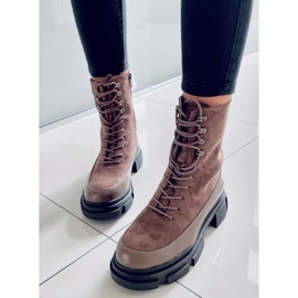 BM Botas con cordones Kinney Khaki marrón caqui 1 BM Botas con cordones Kinney Khaki marrón caqui 1